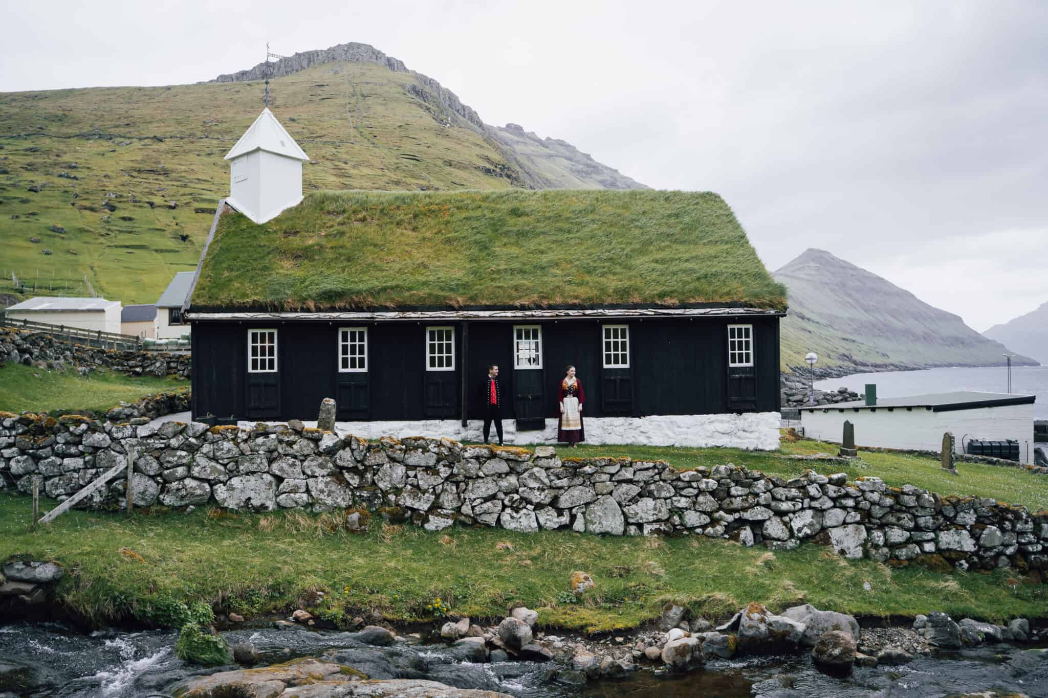 married-couple-captured-funningur-church-faroe-islands